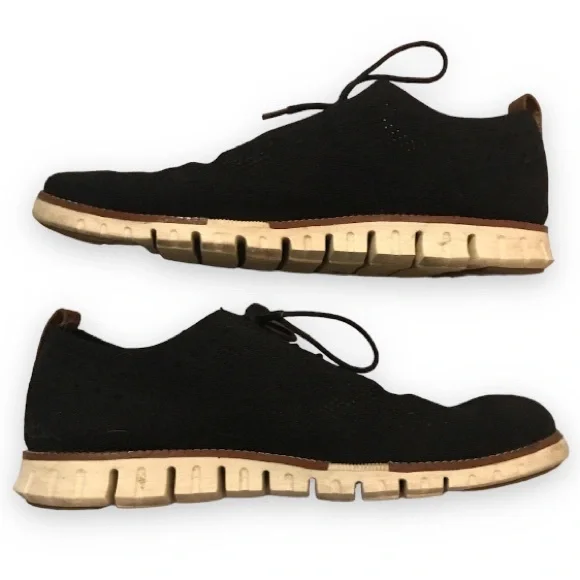COLE HAAN MEN ZEROGRAND STITCHLITE OXFORD / Size 10.5 Medium / Black & Brown - Picture 3 of 6